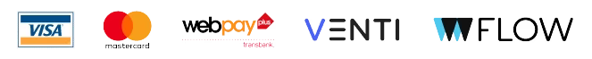 Medios de pago aceptados: Visa, Mastercard, WebPay Plus, Venti, Flow